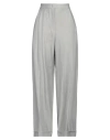 Emporio Armani Woman Pants Grey Size 12 Lyocell, Linen, Viscose, Polyamide