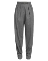 Emporio Armani Woman Pants Grey Size 10 Virgin Wool, Cashmere, Elastane In Grey
