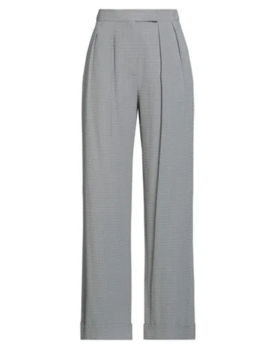 Emporio Armani Woman Pants Grey Size 16 Lyocell, Viscose, Polyester, Elastane In Gray