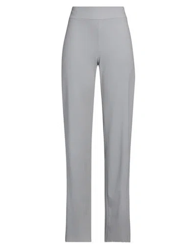 Emporio Armani Woman Pants Grey Size 18 Virgin Wool, Elastane