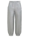 Emporio Armani Woman Pants Grey Size 2 Silk, Polyamide In Grey