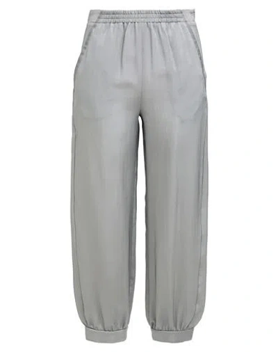 Emporio Armani Woman Pants Grey Size 2 Silk, Polyamide In Gray