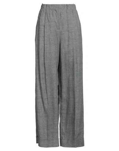Emporio Armani Woman Pants Grey Size 6 Linen