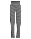 Emporio Armani Woman Pants Grey Size 8 Viscose, Polyamide, Polyester, Elastane, Virgin Wool In Grey