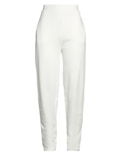 Emporio Armani Woman Pants Ivory Size L Cotton In White