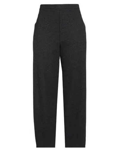 Emporio Armani Woman Pants Lead Size M Wool, Polyester, Polyimide, Cotton In Grey
