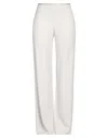 EMPORIO ARMANI EMPORIO ARMANI WOMAN PANTS LIGHT GREY SIZE 12 VISCOSE, ACETATE, ELASTANE