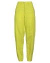 Emporio Armani Woman Pants Lime Green Size 32 Linen