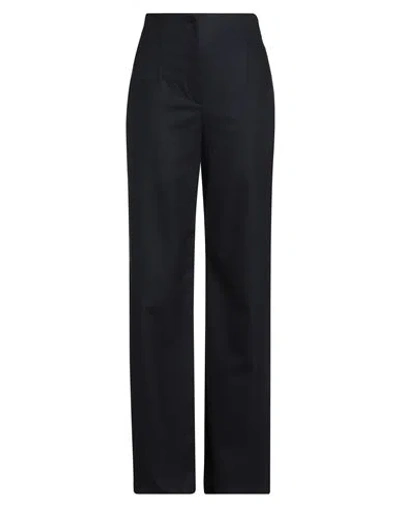 Emporio Armani Woman Pants Midnight Blue Size 14 Virgin Wool, Cashmere, Elastane