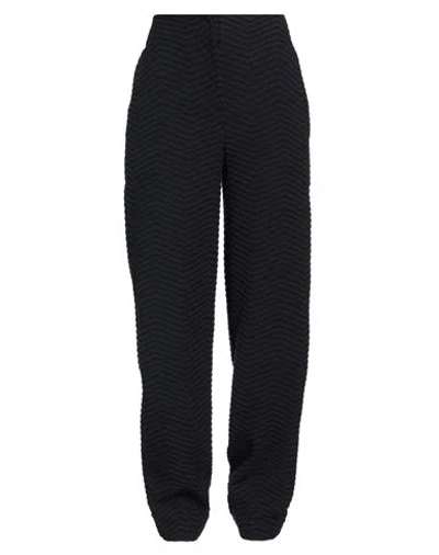 Emporio Armani Woman Pants Midnight Blue Size 10 Cotton, Polyester, Elastane