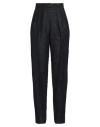 Emporio Armani Woman Pants Midnight Blue Size 14 Viscose, Wool, Silk In Blue