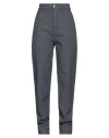 Emporio Armani Woman Pants Midnight Blue Size 31 Cotton, Polyester, Lyocell In Blue