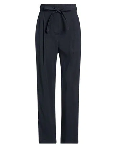 Emporio Armani Woman Pants Midnight Blue Size 4 Modal, Polyester