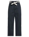Emporio Armani Woman Pants Midnight Blue Size 8 Cotton, Elastane In Black