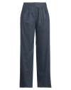 Emporio Armani Woman Pants Navy Size 8 Virgin Wool, Cashmere, Elastane In Navy Blue