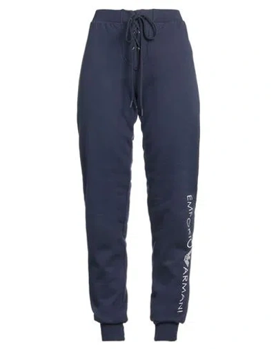 Emporio Armani Woman Pants Navy Blue Size Xs Cotton, Polyester