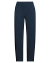 Emporio Armani Woman Pants Navy Size 14 Cotton, Polyamide, Elastane In Blue