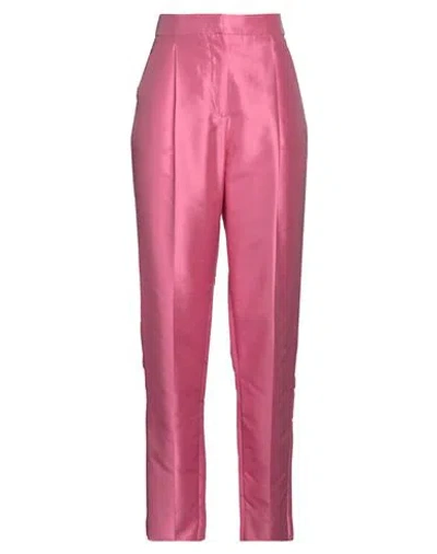 Emporio Armani Woman Pants Pink Size 12 Polyester, Silk