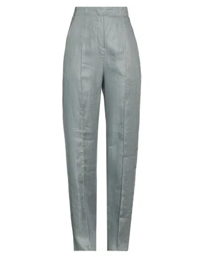 Emporio Armani Woman Pants Sage Green Size 6 Linen