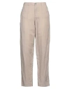Emporio Armani Woman Pants Sand Size 32 Linen In Beige