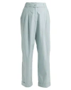 Emporio Armani Woman Pants Sky Blue Size 12 Cotton