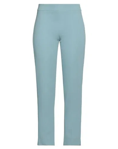 Emporio Armani Woman Pants Sky Blue Size 12 Viscose, Acetate, Elastane