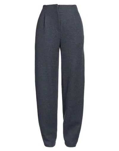 Emporio Armani Woman Pants Slate Blue Size 10 Cotton, Cashmere, Polyamide, Wool, Viscose