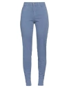 Emporio Armani Woman Pants Slate Blue Size 27 Cotton, Viscose, Elastane