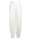Emporio Armani Woman Pants White Size 14 Viscose, Polyamide, Elastane In White