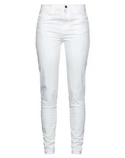Emporio Armani Woman Pants White Size 29 Cotton, Polyester, Elastane