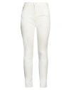 Emporio Armani Woman Pants White Size 32 Cotton, Viscose, Elastane