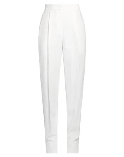 Emporio Armani Woman Pants White Size 6 Acetate, Viscose