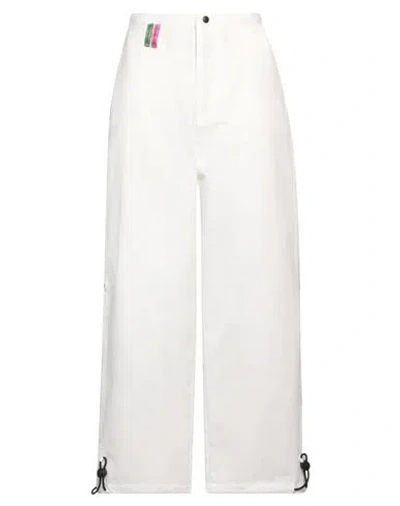 Emporio Armani Woman Pants White Size 6 Cotton
