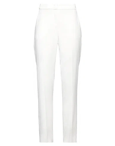 Emporio Armani Stretch Gabardine 7/8 Trousers In White