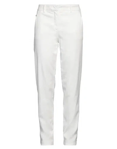 Emporio Armani Woman Pants White Size 8 Lyocell, Cotton, Elastane