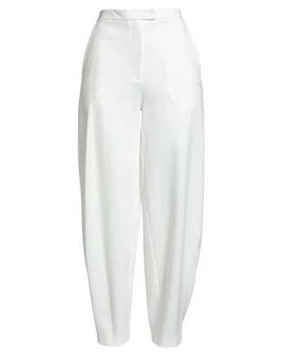 Emporio Armani Woman Pants White Size 8 Viscose, Polyamide, Elastane