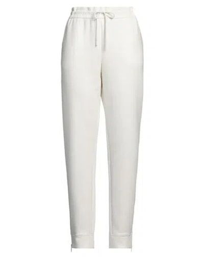 EMPORIO ARMANI EMPORIO ARMANI WOMAN PANTS WHITE SIZE L COTTON, POLYESTER, ELASTANE