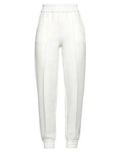 Emporio Armani Woman Pants White Size L Polyester, Viscose, Elastane