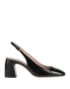 Emporio Armani Woman Pumps Black Size 7.5 Leather