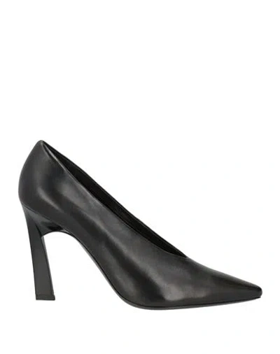 Emporio Armani Woman Pumps Black Size 9.5 Soft Leather