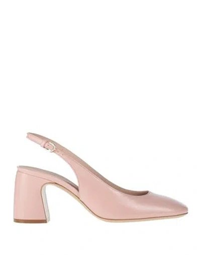 Emporio Armani Woman Pumps Light Pink Size 7.5 Leather