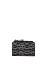 Emporio Armani Multi-card Printed Wallet In Black