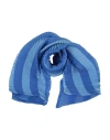 Emporio Armani Woman Scarf Azure Size - Polyester In Blue