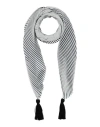 Emporio Armani Woman Scarf Black Size - Polyester, Acetate