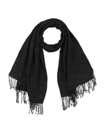 Emporio Armani Woman Scarf Black Size - Polyester, Viscose
