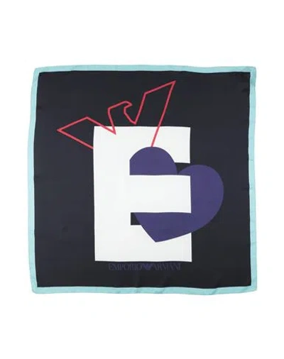 Emporio Armani Woman Scarf Black Size - Silk