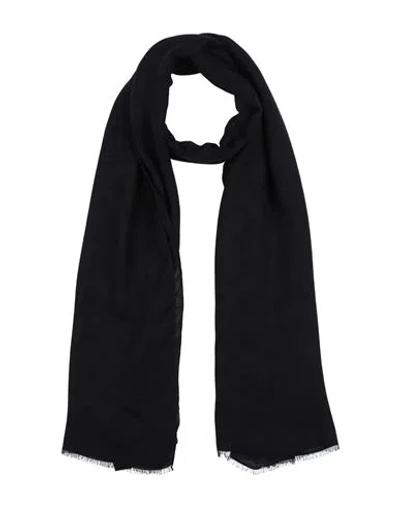 Emporio Armani Woman Scarf Black Size - Viscose, Modal