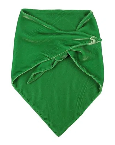 Emporio Armani Woman Scarf Emerald Green Size - Viscose, Cupro