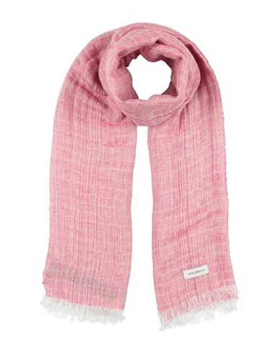 Emporio Armani Woman Scarf Fuchsia Size - Linen, Modal In Pink