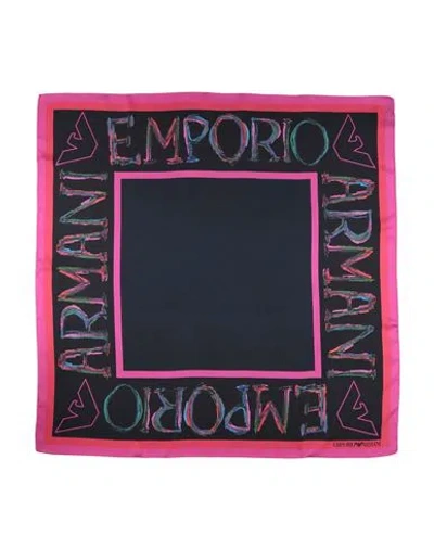 Emporio Armani Woman Scarf Fuchsia Size - Silk In Pink